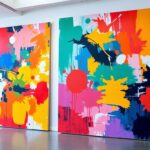 Abstract Wall Art in Tech Office Lobbies
