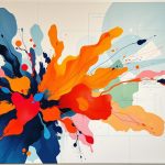 Abstract Wall Art For Masculine Bedroom Design