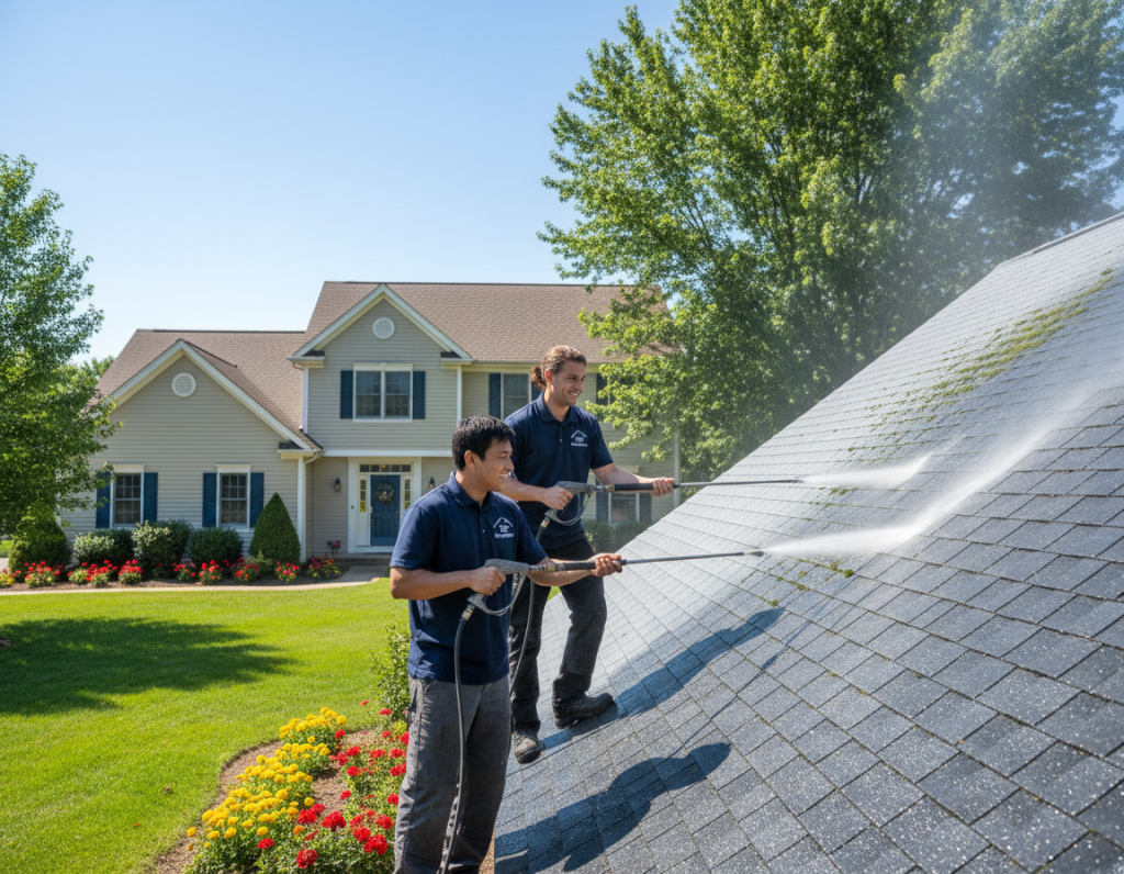 How Safe Roof Cleaning Helps Extend Roof Life in Westerville