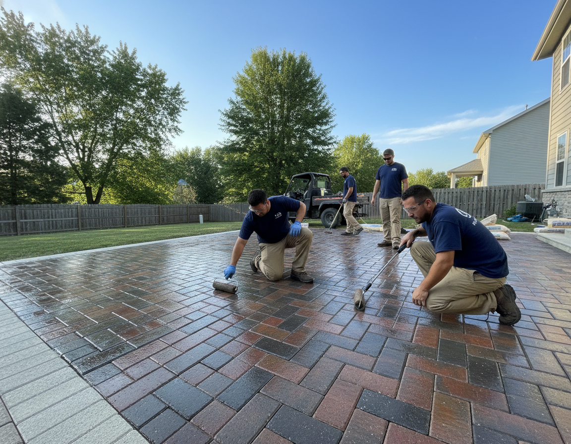Concrete Paver Sealing in Hilliard