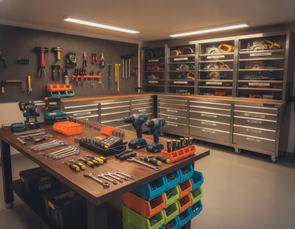 Corner Garage Storage